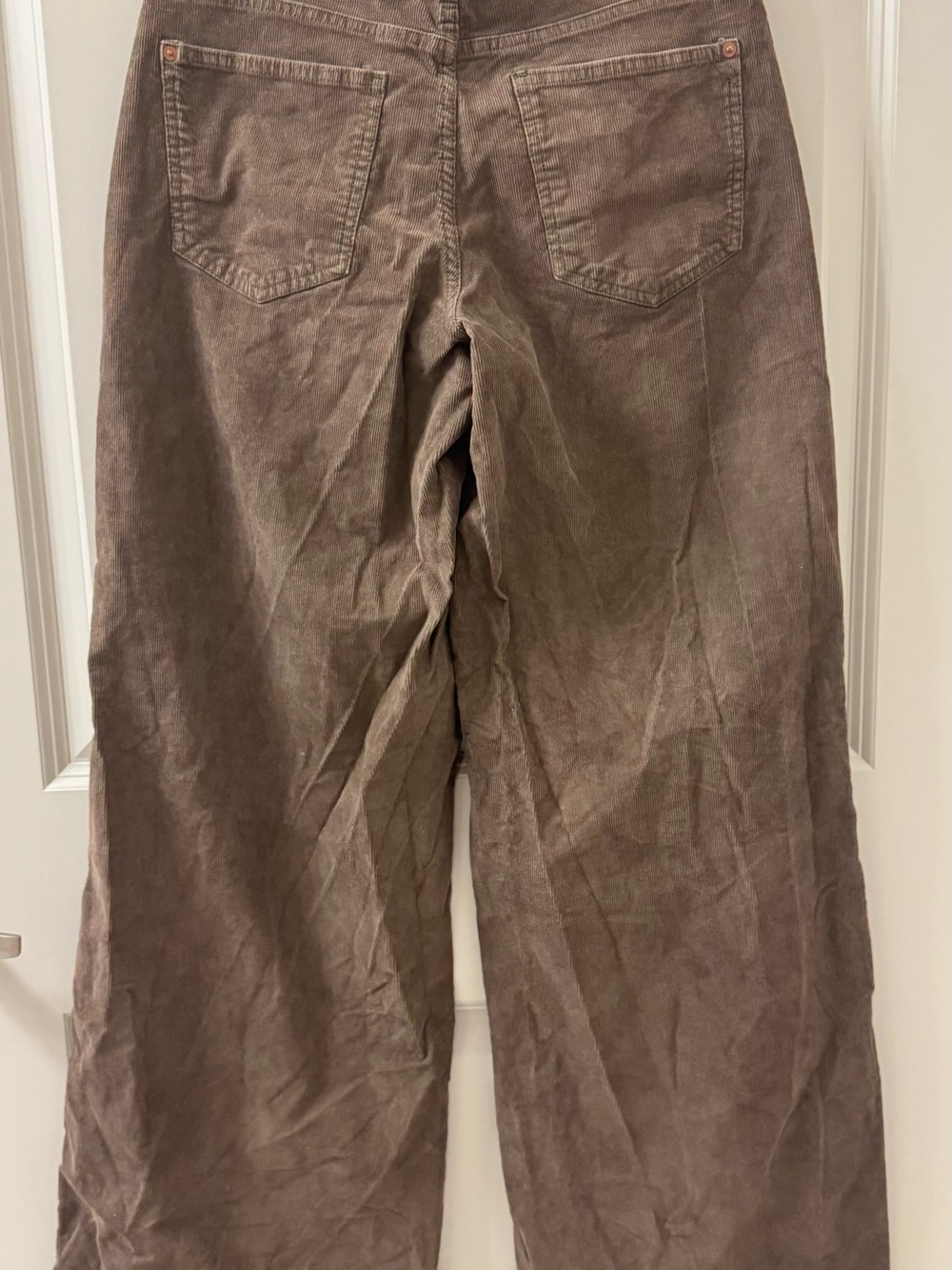 Anthropologie Pilcro The Gwen Full Length Wide Leg Corduroy Pants Women Sz 28 - Picture 3 of 11